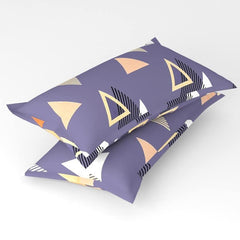 Printed Double Bedsheet With 2 Matching Pillow Covers - 86 X 88 Inches, Grey | Soft Brushed - Breathable & Wrinkle Free | Natural Fiber, Pure Cotton Bedsheet
