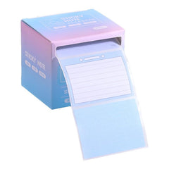Sticky Notes Set– 256 Pcs Pull-Out Sticky Notes Set With Dispenser | Random Color (Pack Of 1)