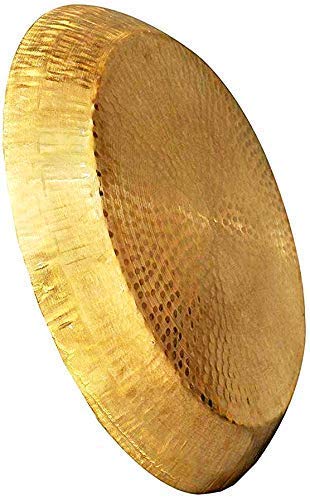 Kitchen King Brass Platter 13 Inch Handmade Pure Brass Parat - Platter | Hammered Design - Pital Ka Big Parat Kitchen King Brass Platter 13 Inch Handmade Pure Brass Parat - Platter | Hammered Design - Pital Ka Big Parat