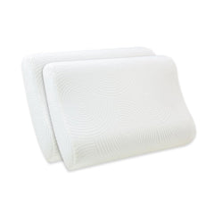 Cervical Pillow, For Neck & Shoulder Pain Relief, White - Standard Size | Memory Foam Pillow For Sleeping, Orthopedic Pillow For Spondylitis | Durable, Contour Medical Pillow - Set Of 2