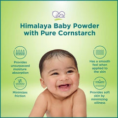 Himalaya Baby Powder With Pure Cornstarch, Refreshes, Soothes, Keeps Baby's Skin Soft & Dry | 200gm