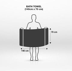 100% Cotton Bath Towel 450 Gsm | Large Size Soft & Absorbent Sport & Beach Bath Towel (Orange)