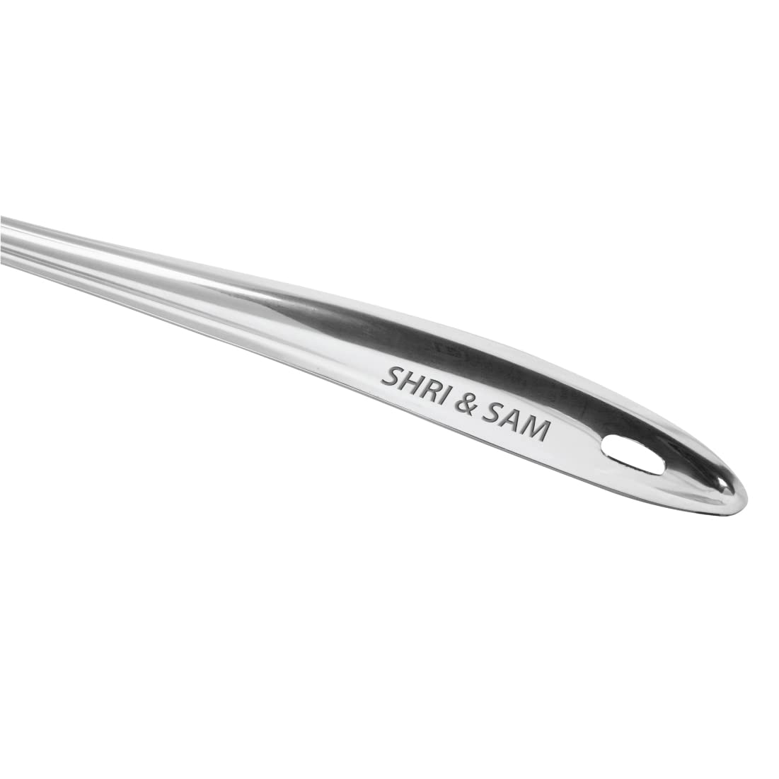 Silver Stainless Steel Sigma King Small Skimmer, 23.2 Cm | Stainless Steel Poni - Easy To Clean & Dishwasher Safe Silver Stainless Steel Sigma King Small Skimmer, 23.2 Cm | Stainless Steel Poni - Easy To Clean & Dishwasher Safe
