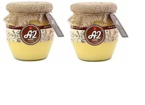 100% Natural A2 Gir Desi Cow'S Ghee By Isha Vasyam | Rich In Vitamin A & Healthy Nutrients Desi Ghee Perfect For Body Joint Pain | 1 Litre (500ml * 2) 33.8 Ounce | Jar Pack