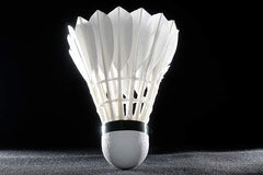 Yashvin Badminton Feather Shuttlecock , Perfect For Competition And Training , Especially For Professionals | White , Pack Of 10