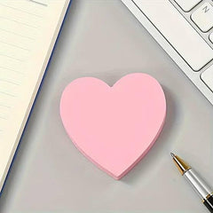 Multicolor Heart Shapes Sticky Notes Self Adhesive & Removable Sticky Notes - 1 Pad