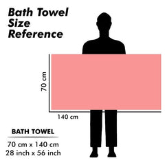 Urbanleaf Microfiber Large Bath Towel 600 Gsm | Quick Dry Super Absorbent Bath Towel For Men & Women | Pack Of 2 (Pink & Purple)