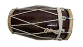 Sheesham Wooden Dholak Bolt Tuned - Brown Color | Perfectly Symmetric Round Dholak - Professional Studio Recording Style Dholak