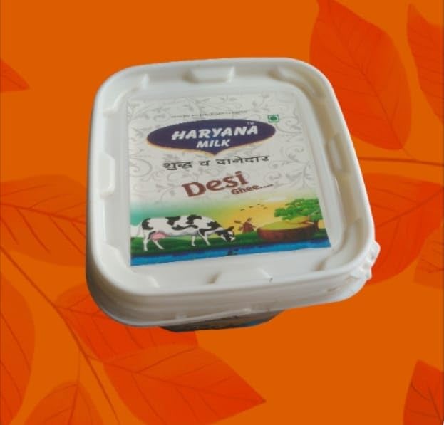 Pure Sudh Desi Ghee By Haryana Milk | Homemade & Fresh Prepared Using Traditional Method Sudh Desi Ghee | (2 Litr) 67.6 Ounce | Bucket Pure Sudh Desi Ghee By Haryana Milk | Homemade & Fresh Prepared Using Traditional Method Sudh Desi Ghee | (2 Litr) 67.6 Ounce | Bucket