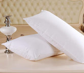 Microfiber Extra Soft White Pillows, Pillows For Sleeping - 40x60 Cm | Bed Pillow, Rectangular Deign, For Neck & Shoulder, Head Pain Relief - Pack Of 2