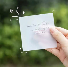 50 Sheets Sticky Paper Book Notes Invisible Sticky Note, Transparent Sticky Notes - 3 X 3 Inch