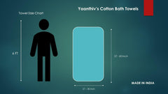 Yaanthiv'S Premium Bath Cotton Towels Combo 300 Gsm, Washable & Quick Dry Towels | Pack Of 5