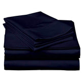100% Microfiber Double Bedsheet With 2 Pillow Cover - 90 X 100 Inches, Navy Blue | Luxury & Durability | Lightweight Fabric Suitable For Warmer Seasons & Less Chilly Nights