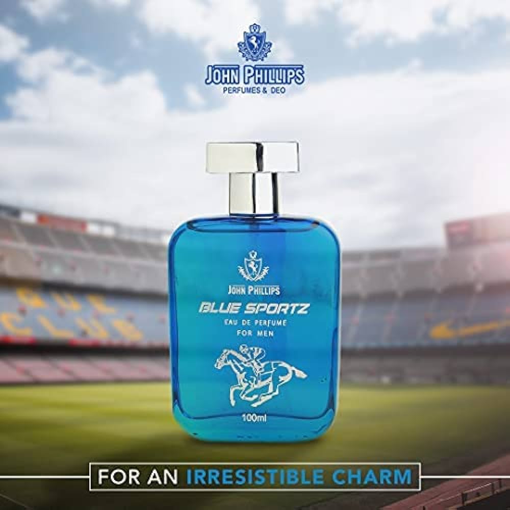John Phillips Luxury Blue Sportz & Blue Angel Eau De Perfume 100ml 3.4 Fl.oz. Each Pack Of 2 | For Men & Women John Phillips Luxury Blue Sportz & Blue Angel Eau De Perfume 100ml 3.4 Fl.oz. Each Pack Of 2 | For Men & Women