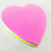 Multicolor Heart Shapes Sticky Notes Self Adhesive & Removable Sticky Notes - 1 Pad