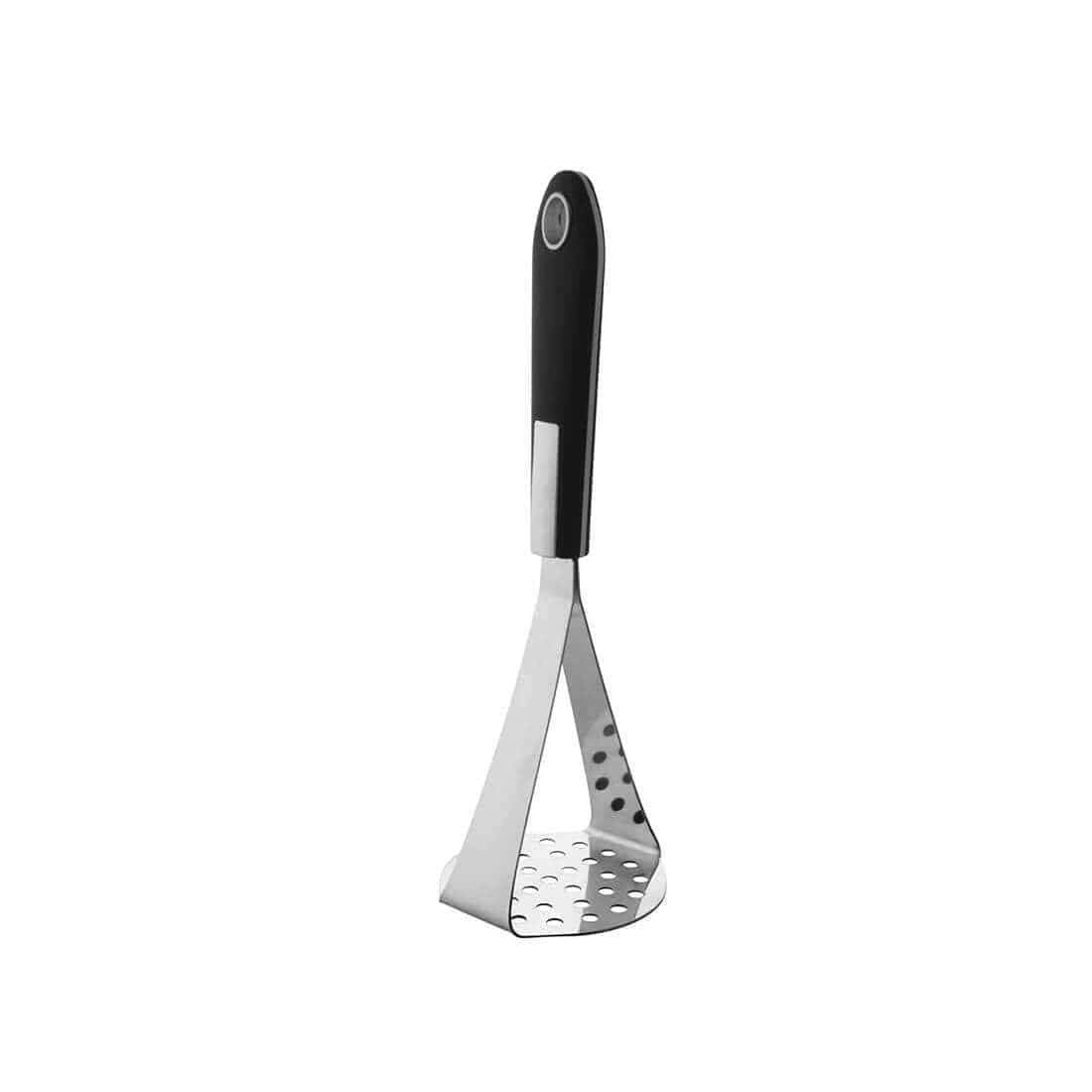 High Grade Stainless Steel Double Handle Masher, Silver | Easily Mash Boiled Potatoes & Other Vegetables For Pav Bhaji, Stuffed Paratha, Masala Dosa (Small)