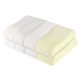 Cervical Pillow, For Neck Pain & Shoulder Pain Relief, White - XL King Size | Memory Foam Pillow For Sleeping, Orthopedic Contour Pillow For Spondylitis | Adjustable, Medical Pillow - Pack Of 2