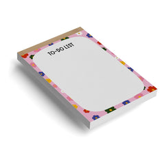To Do List Notepad, Daily Writing Pads Trendy & Stylish Doodling Pads (Floral) 50 Sheets