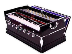 Musical Instrument Harmonium Keyboard Cover With Lock - 7 Stopper, Total 39 Keys, Two Reeds (Base- Male), Double Fold Bellow | Two Side Carry Handles, Jaali Frame On Keys