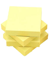 400 Pcs Pastel Yellow Sticky Notes (Pack Of 4 X 100 Sheets) Perfect For School & Office Use