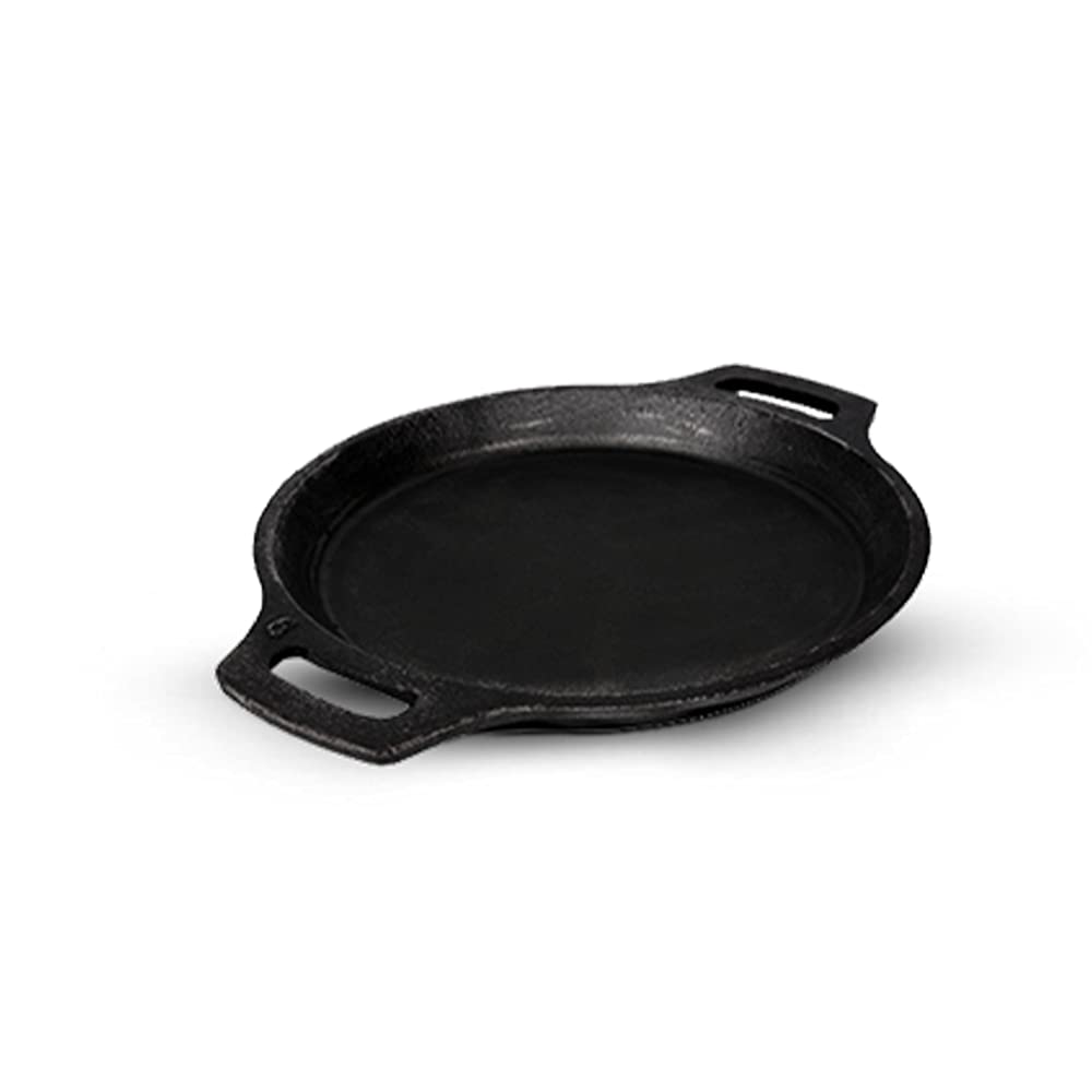 Pre-Seasoned Black Cast Iron Fish Fry Pan With Double Handle - Medium 22.4 Cm, 8.8 Inch, 1.5 Kg | Induction Friendly, Nonstick Fish Fry Pan, 100% Pure & Toxin Free, No Chemical Coating Pre-Seasoned Black Cast Iron Fish Fry Pan With Double Handle - Medium 22.4 Cm, 8.8 Inch, 1.5 Kg | Induction Friendly, Nonstick Fish Fry Pan, 100% Pure & Toxin Free, No Chemical Coating