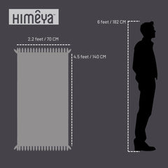 Himeya 100% Bamboo Cotton Bath Towels 500 Gsm | Bath Towel For Men/Women (3 Piece)- Golden Beige