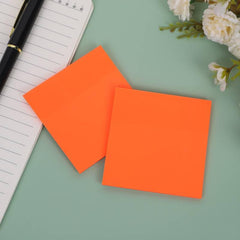 Transparent Sticky Notes, 50 Sheets Translucent Waterproof Colorful Clear Sticky Note - Orange