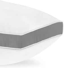 Premium Sleeping Pillow, Firm & Lofty Pillow, Size - 17 X 27 Inch | Bed Pillow For Sleeping, Microfiber Pillow, Washable | White Pillow - Set Of 4