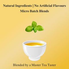 San-Cha Ayurveda Three Tulsi Herbal Tea - 25 Biodegradable Pyramid Tea Bags | Sweet Citrus & Spicy Inner Cleanse Herbal Tea - Zero Caffeine