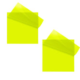 Transparent Self-Adhesive Sticky Notes, Waterproof & Writable, Yellow - 3 X 3 Inch, 100 Pcs