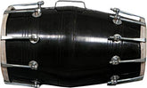 Professional Grade Screw Fitted Dholak - Black | Dholak For Festival, Wedding, Satsang - Very Easy To Tune | Perfectly Symmetric Round Dholak Nickel Plated Bolts & Nuts
