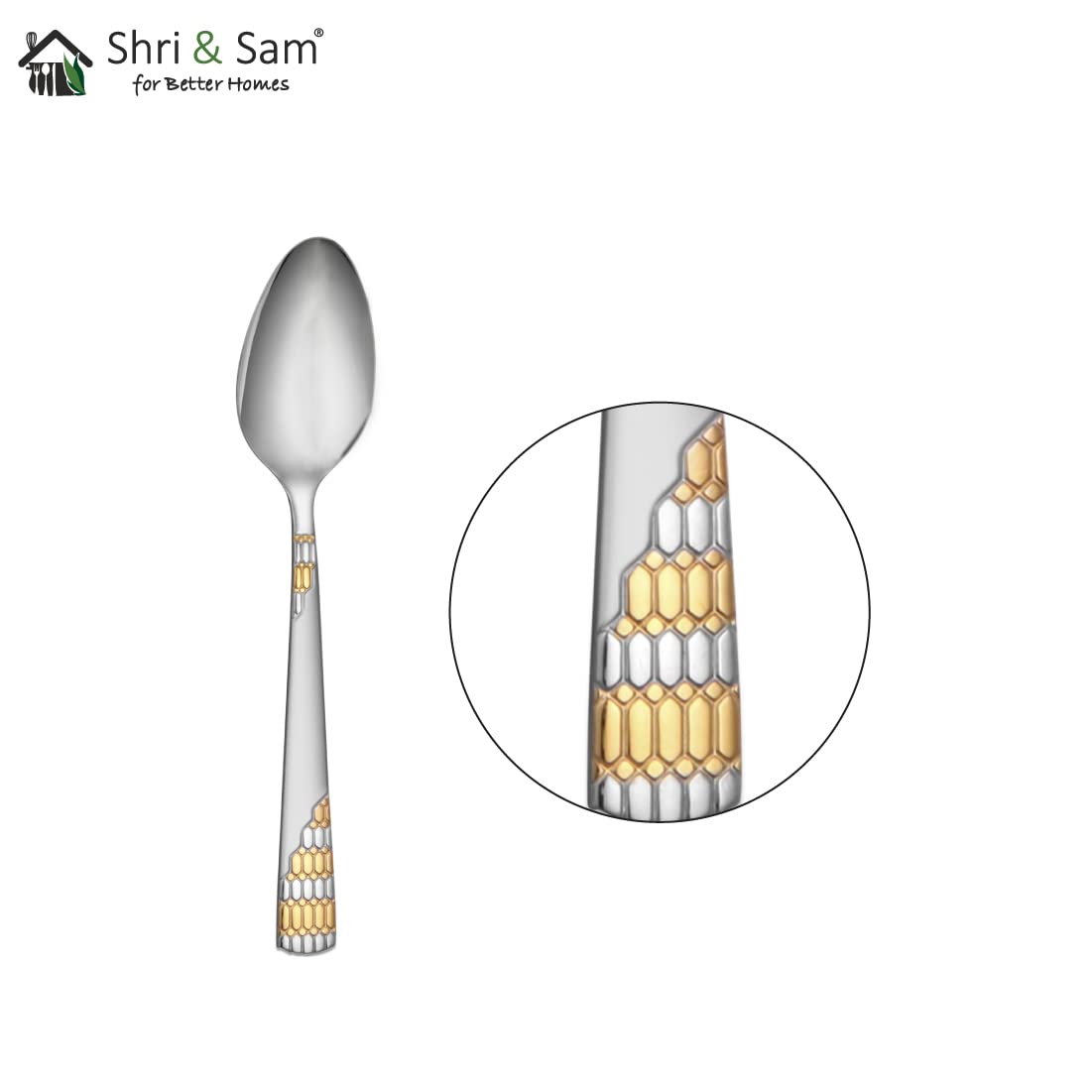 Stainless Steel Lavish Desert Spoon Set Of 6 Pieces, Silver | Easy To Clean & Dishwasher Safe Stainless Steel Lavish Desert Spoon Set Of 6 Pieces, Silver | Easy To Clean & Dishwasher Safe