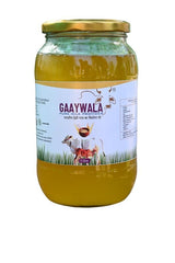 Premium Natural Cow Ghee By Gaaywala | Good Source Of Protein Fiber Healthy Pure Desi Cow Ghee Perfect For Sweets | (1 Litre) 33.8 Ounce | Jar Pack