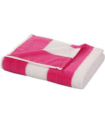 Hanorix 100% Cotton Large Size Bath Towel 450 Gsm | Soft Bath Towel For Men & Women Ultra Absorbent Cotton Towel Soft & Absorbent Towel (Pink Line)