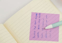 Transparent Sticky Notes 50 Sheets Paper Daily Check List School Stationery | Pack Of 3, Purple