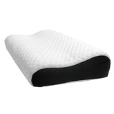 Memory Foam Pillow, Ergonomic Cervical Pillow For Neck Support - Black & White | Orthopedic Memory Foam Pillows, Supports Neck & Shoulder Pain For Sleeping, Adjustable Pillow