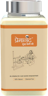 Premium Natural Shudh Desi Ghee By Premanand | Made With Traditional Bilona Method Ghee Perfect For Improves Digestion | (1 Litr) 33.8 Ounce | Jar Pack