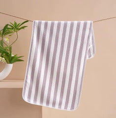 Homecloud Ultra Soft Bath & Face Towel 400 Gsm | 3x Softer Than Cotton Towels Highly Absorbent & Ultra Fast Dry Perfect For Home, Pool, Spa & Gym | Set Of 2 (Light Purple)