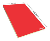 Notepad, Memo Book For Office, Shop, Factoy, Writing Pad, 72 Pages (5.6x8.6, Red) Pack Of 1