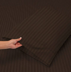 Premium Cotton Double Bedsheets King Size With 2 Pillow Covers - Size-90x100 Inches, Brown | Breathable Long Lasting Light Weight Wrinkel Free Bedsheet