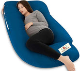 Premium Multipurpose Microfiber Pregnancy Pillow For Pregnant Women - Sea Blue | Cotton Pillow, Zippered Cover, Lightweight, Removable Cover, Full Body Pillow, Soft Pillow - Pack Of 1