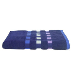 100% Pure Cotton Bath Towel 450 Gsm | Absorbent Super Soft & Comfortable Quick Drying Towel (Blue)