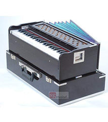 Musical Instrument Harmonium With Full Wooden Top Cover - 42 Keys, Double Fold Bellow, 3 1/2 Octave, Two Reeds (Bass+ Male), Instant Response Keyboard - No Lag Time | Tuning 440 Standard Pitch