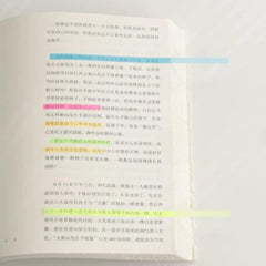 Transparent Memo Sticky Strips, Daily To-Do Checklist, Multicolor Strips - 200 Lines