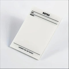 50 Sheets Transparent Sticky Notes, Clear Waterproof Self Adhesive Notebook Lined Sticky Notes