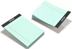 Writeup Pad For Office, Notes Writing, Premium, A5 Paper Ruled Note Pad 100 Pages (Green) 6pcs