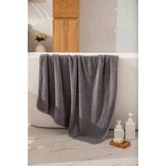 Fezora Microfiber Bath Towel 400 Gsm | Men & Women Large Size Ultra Soft, Quick Dry, Lightweight & Super Absorbent Towel (Grey)