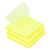 50 Sheets Transparent Sticky Notes | Self Sticky Notes Waterproof Pet Markers | (1 Pad, Yellow)