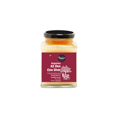 Natural Auspicious A2 Desi Cow Ghee By Flavours Avenue | Vedic Bilona Method Grass-Fed, Cultured Healthy Pure Desi Cow Ghee | (200ml) 6.7 Ounce | Jar Pack