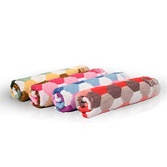 100% Cotton Soft Hand Towels 1500 Gsm (Multicolor) - Set Of 12